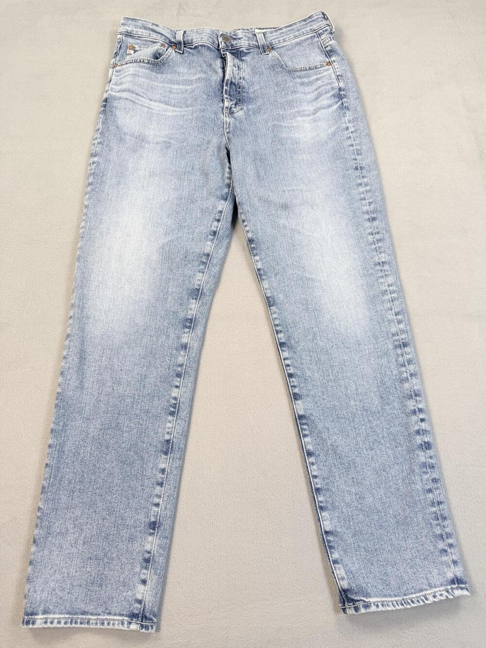 AG Adriano Goldschmied Alexxis Slim Jeans Womens 32R Light Wash Denim High Rise